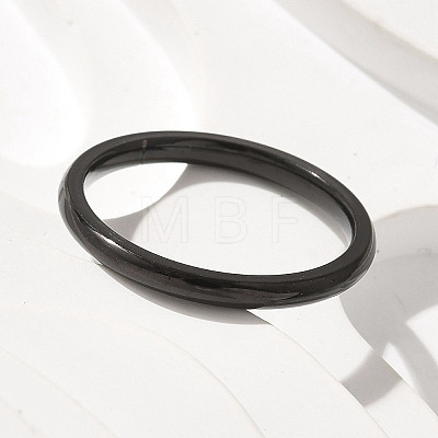 Ion Plating(IP) 304 Stainless Steel Plain Band Rings STAS-I160-E03-EB-1