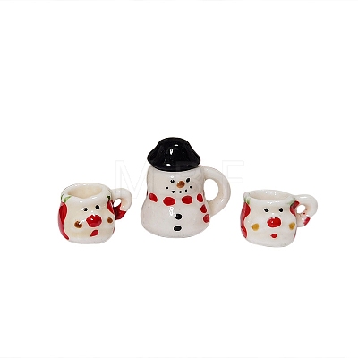 Christmas Snowman Mini Ceramic Tea Sets BOTT-PW0002-123-1