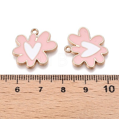 Rack Plating Alloy Enamel Pendants ENAM-N056-344D-1