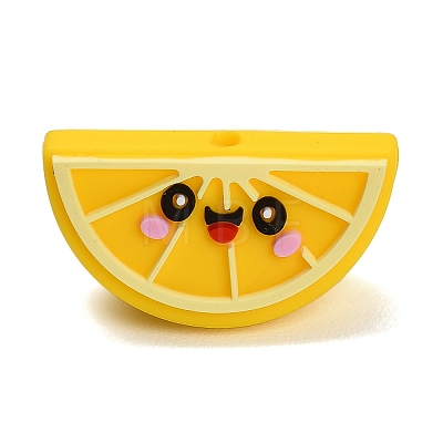 Fruit Theme Food Grade Eco-Friendly Silicone Beads SIL-I022-02E-1