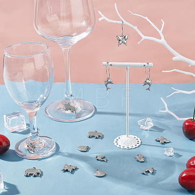 Unicraftale DIY Animal Pendant Wine Glass Charm Tags Making Kit DIY-UN0003-26-1