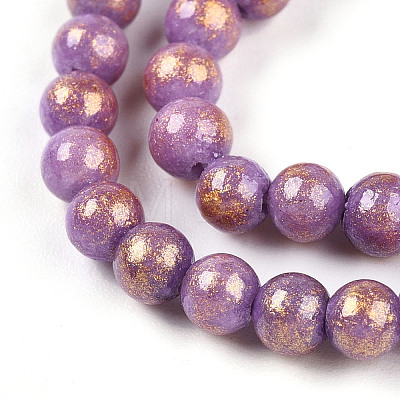 Natural Mashan Jade Beads Strands G-A255-A01-04G-1