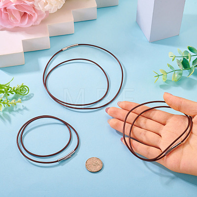 3Pcs 3 Sizes 2MM Round Cowhide Leather Cord Necklaces Makging NJEW-TAC0049-1