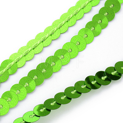 Eco-Friendly Plastic Paillette Beads PVC-Q092-6mm-10-1