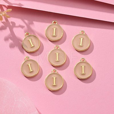 Golden Plated Alloy Enamel Charms ENAM-S118-06I-1