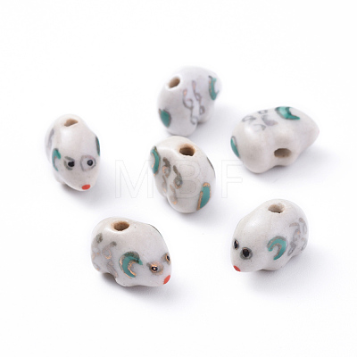 Handmade Porcelain Beads Strands PORC-L033-011-1