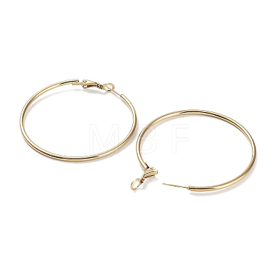 Ring 304 Stainless Steel Hoop Earrings for Women Men EJEW-B049-02F-G-1