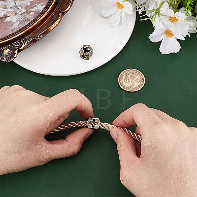 Brass European Beads LS-KK-WH0062-206AS-1