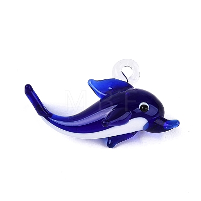 Handmade Lampwork Pendants LAMP-N034-23-1