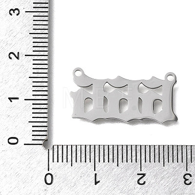 304 Stainless Steel Pendants STAS-D382-04F-P-1