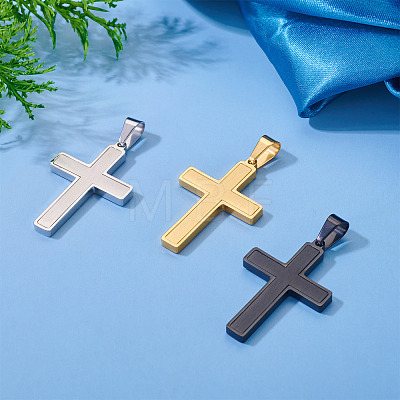 1Pc Brushed 304 Stainless Steel Pendants STAS-TADJ0001-07P-1