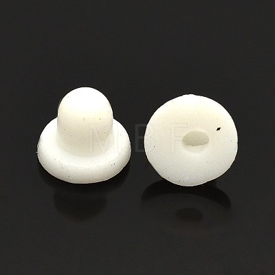 Plastic Clip on Earring Pads X-KY-F002-03-1