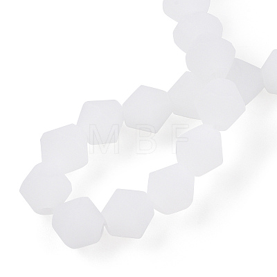 Imitation Jade Frosted Glass Bead Strands EGLA-A039-J6mm-MD06-1