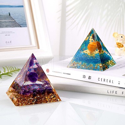 Amethyst Crystal Pyramid Decorations JX069A-1