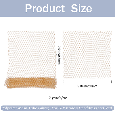 Big Eye Mesh Polyester Organza Veil DIY-WH0028-94C-1