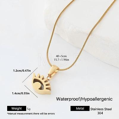 304 Stainless Steel Pendant Necklaces WL9632-6-1