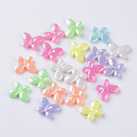 Opaque Acrylic Beads X-MACR-Q239-015-1