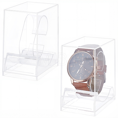 2Pcs Plastic Single Watch Boxes ODIS-CN0001-13A-1