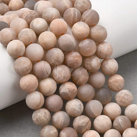 Natural Sunstone Beads Strands G-J372-05-8mm-A-1