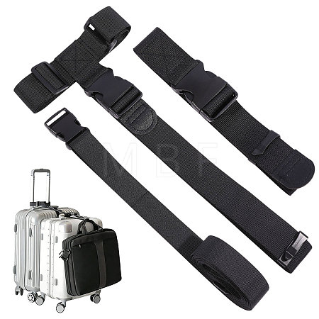 3Pcs Nylon Luggage Straps Sets AJEW-PH0010-18-1