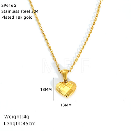 304 Stainless Steel Pendant Necklaces FS-WG91839-04-1