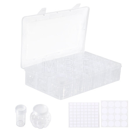 Rectangle Plastic Organizer Storage Grid Bead Containers CON-WH0100-80-1