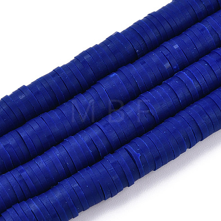 Handmade Polymer Clay Beads Strands CLAY-R089-6mm-112-1