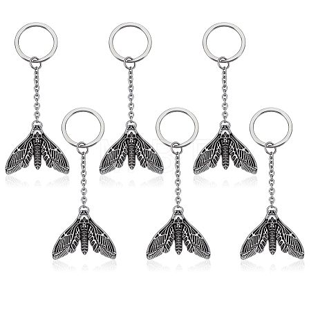 6Pcs Alloy Pendants KEYC-CA00014-1