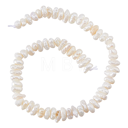 1 Strand Natural Keshi Pearl Cultured Freshwater Pearl Beads Strands PEAR-HS0001-26B-1