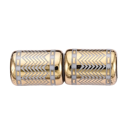 Electroplate Glass Beads EGLA-Q137-01A-P02-1