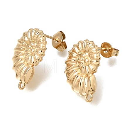 304 Stainless Steel Stud Earring Findings STAS-D391-04A-G-1