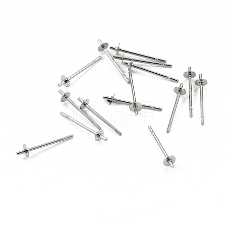Tarnish Resistant 304 Stainless Steel Stud Earring Findings STAS-I167-05P-1