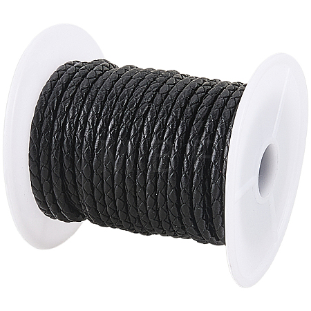 8M Braided Cowhide Leather Cord NWIR-3.0-02A-1