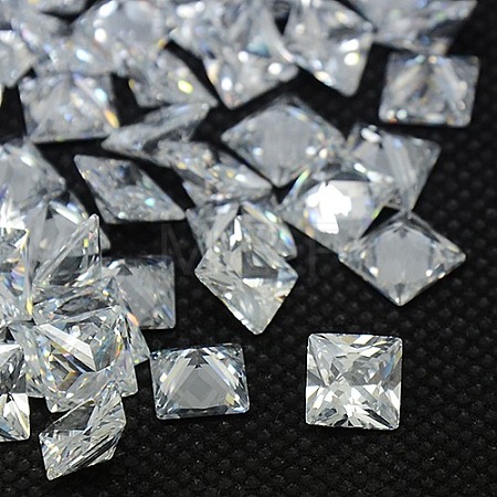 Cubic Zirconia Cabochons ZIRC-M004-4x4mm-007-1