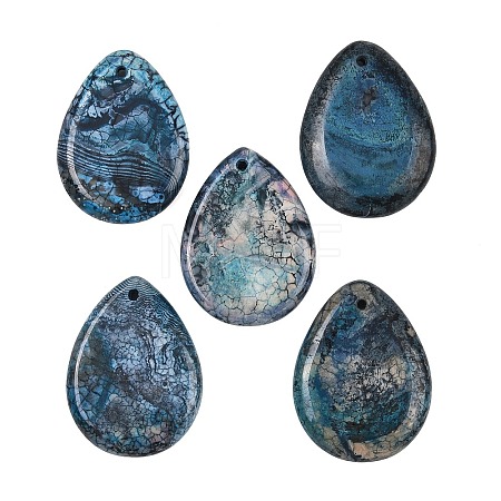 Natural Dragon Veins Agate Pendants GG-K002-01C-1