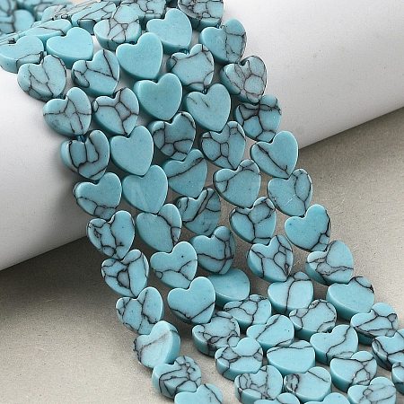 Synthetic Turquoise Beads Strands G-M403-A55-02-1