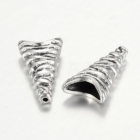 Tibetan Style Cone Alloy Bead Caps X-PALLOY-I112-13AS-1