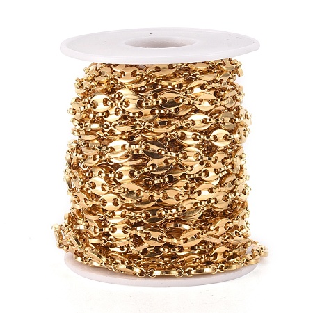 Ion Plating(IP) 304 Stainless Steel Coffee Bean Chains CHS-G011-14G-1