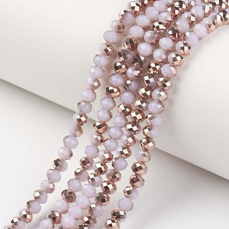 Electroplate Glass Beads Strands EGLA-A034-J3mm-N01-1
