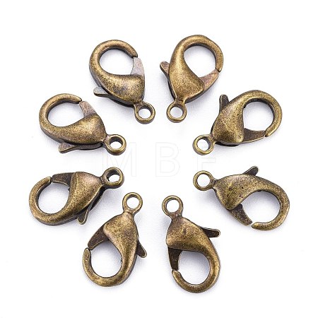 Antique Bronze Brass Lobster Claw Clasps X-KK-903-AB-NF-1