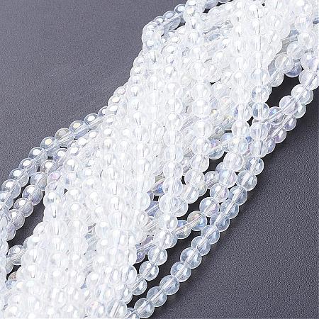 Glass Bead Strands GR6mm-01Y-AB-1