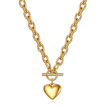 Heart 304 Stainless Steel Pendant OT Necklaces FS-WGBF13B-07-1