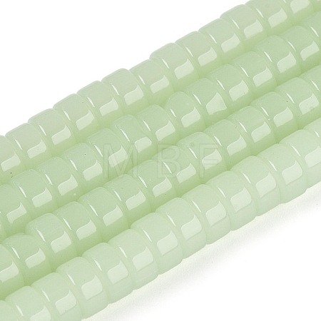 Imitation Jade Glass Beads Strands GLAA-N026-3x6mm-J03-1