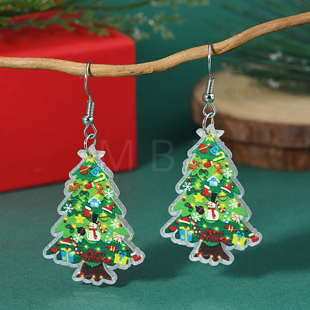 Christmas Acrylic Dangle Earrings ZV5552-5-1