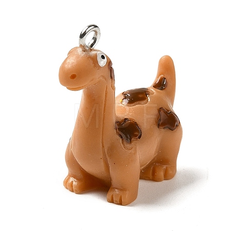 Opaque Resin Pendants RESI-P029-05P-C-1