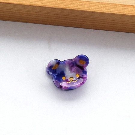 Cellulose Acetate(Resin) Claw Hair Clips OHAR-PW0003-031J-1
