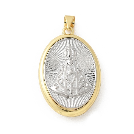 Brass Pendants KK-P294-10G-F-1