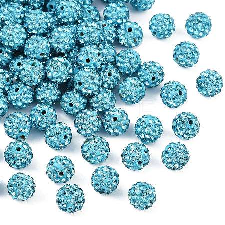 Pave Disco Ball Beads RB-H258-8MM-202-1