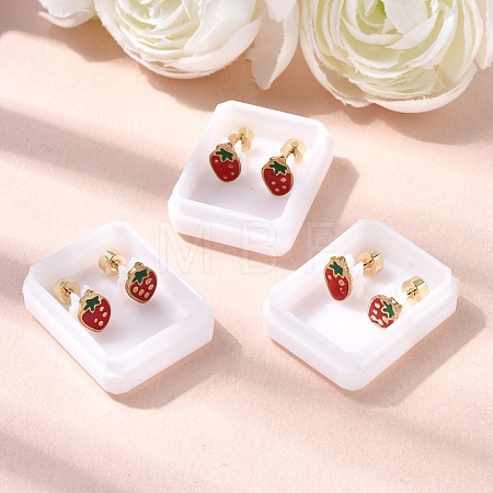 304 Stainless Steel Stud Earrings EJEW-F396-02B-G-1