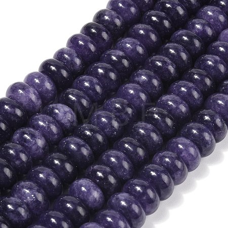 Dyed Natural White Jade Beads Strands G-G107-A13-01-1